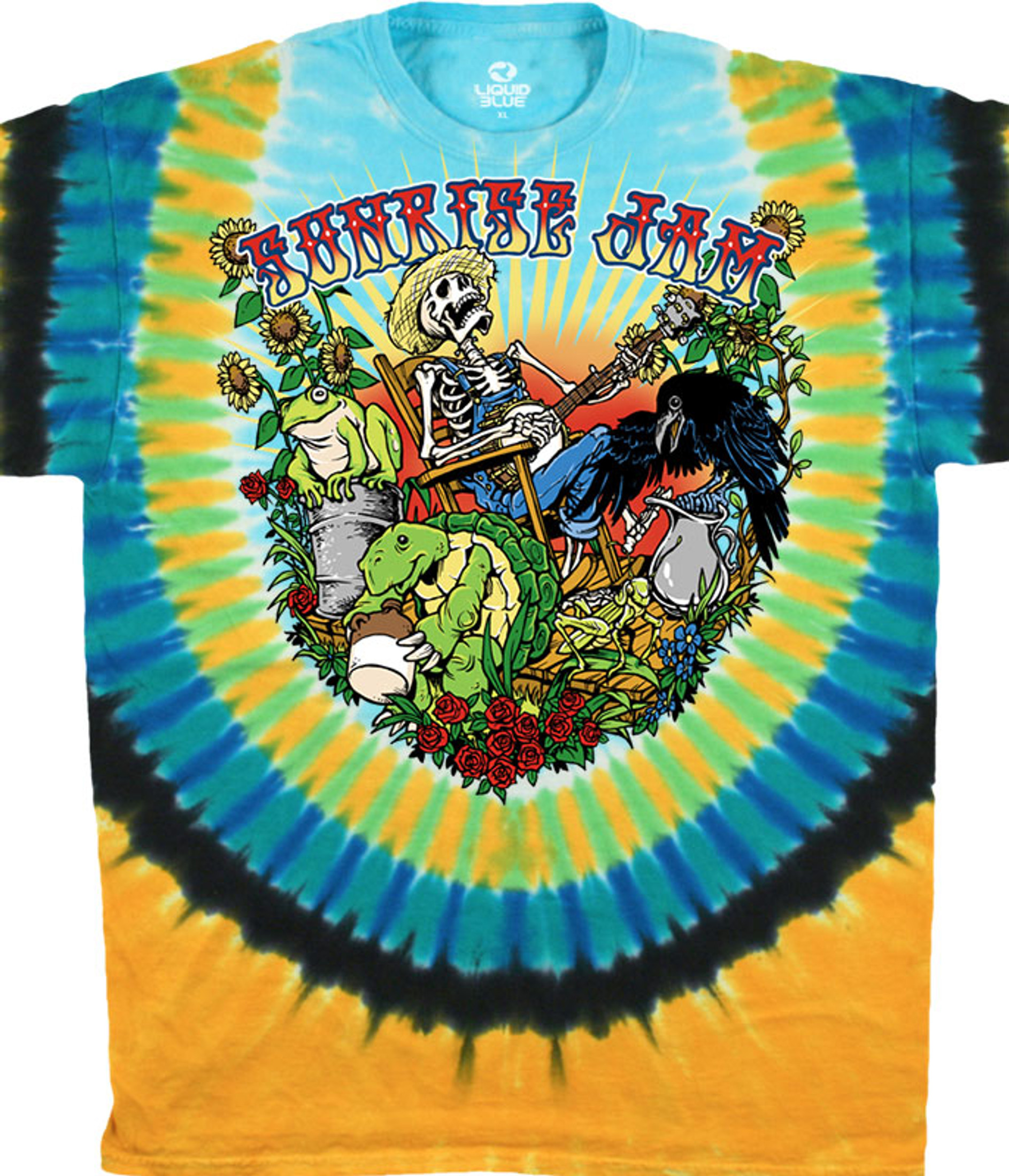 MLB x Grateful Dead x Twins T-Shirt from Homage. | Light Blue | Vintage Apparel from Homage.