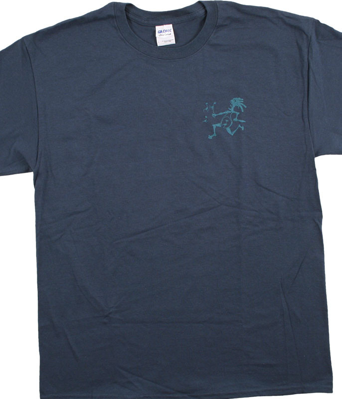 Widespread Panic Note Eater Navy T-Shirt Tee Liquid Blue