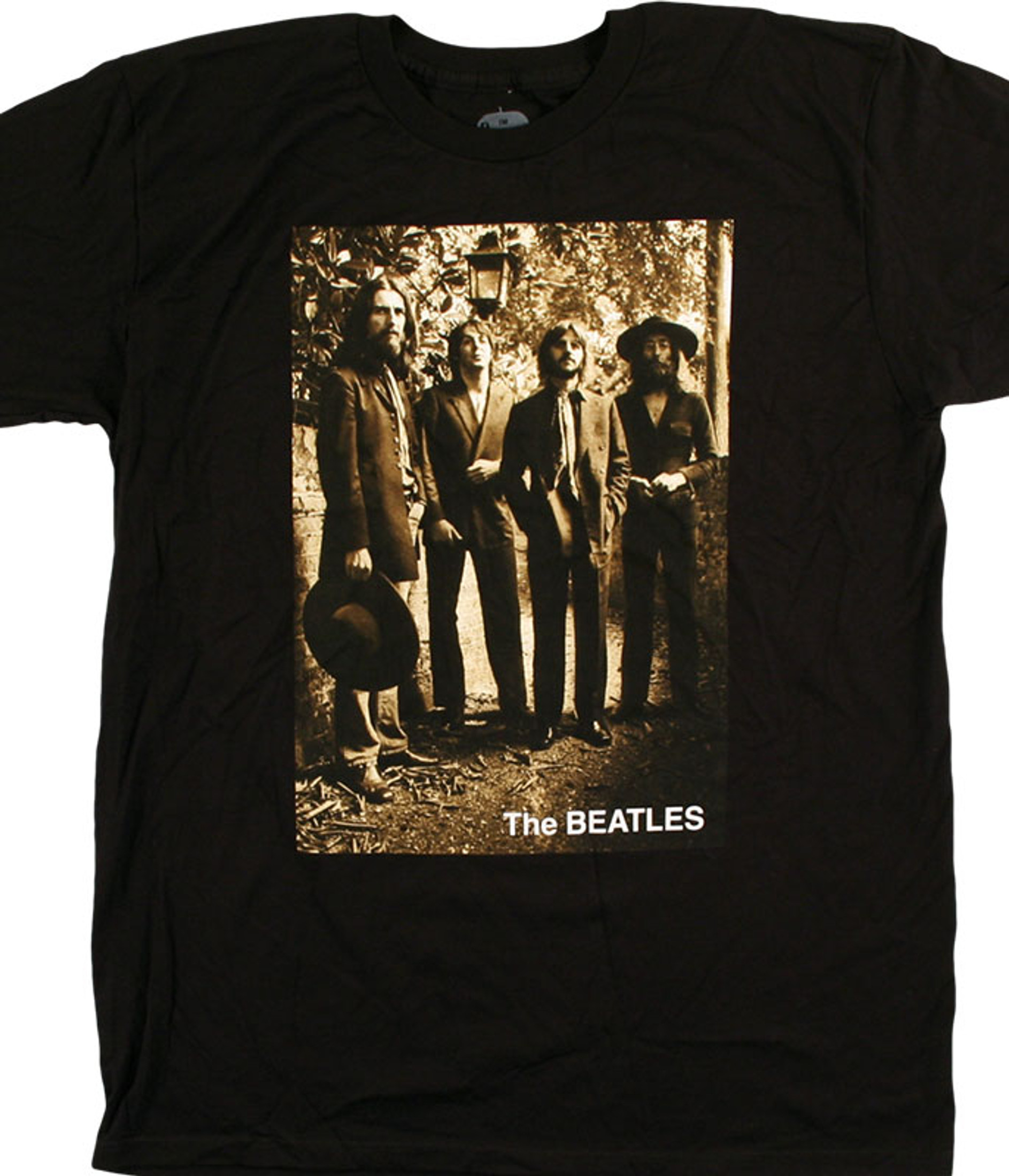 Beatles Sepia '69 Black T-Shirt - M