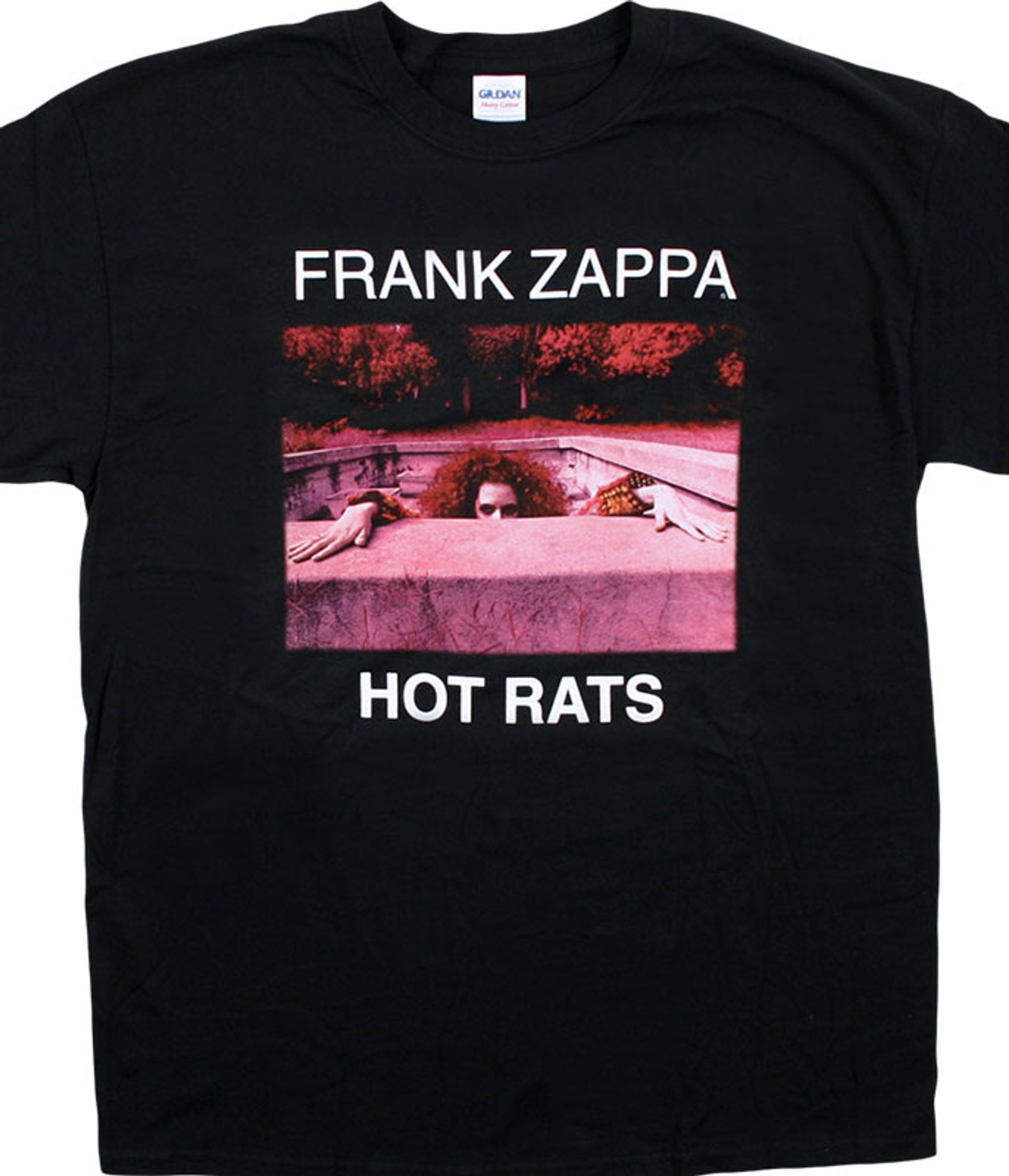 Frank Zappa Hot Rats Black T-Shirt Tee Liquid Blue