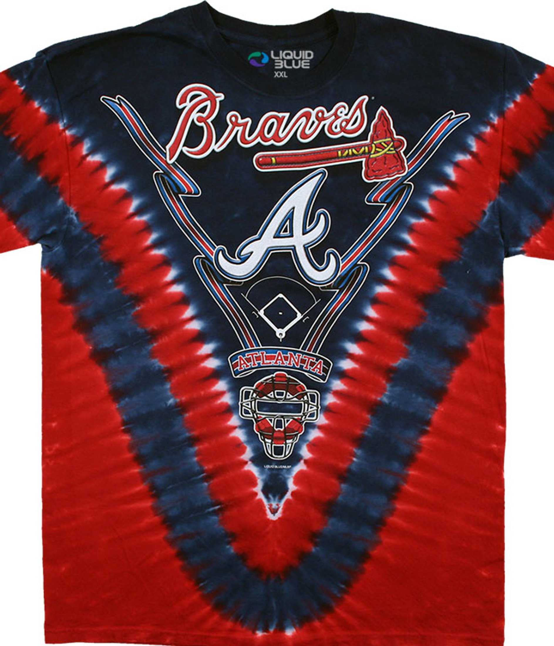 Atlanta Braves V Tie-Dye T-Shirt