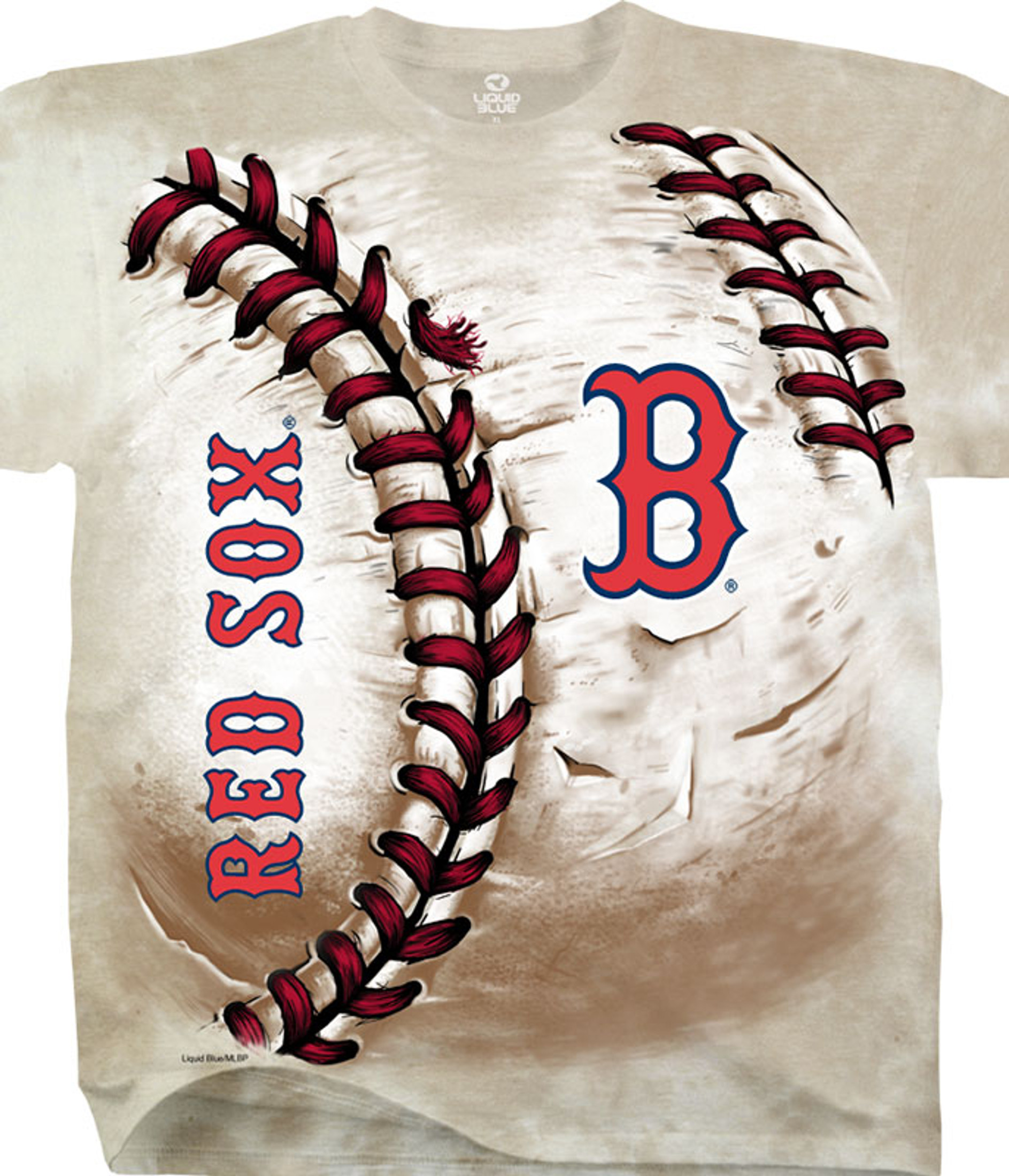 Boston Red Sox Hardball Tie-Dye T-Shirt - Cream