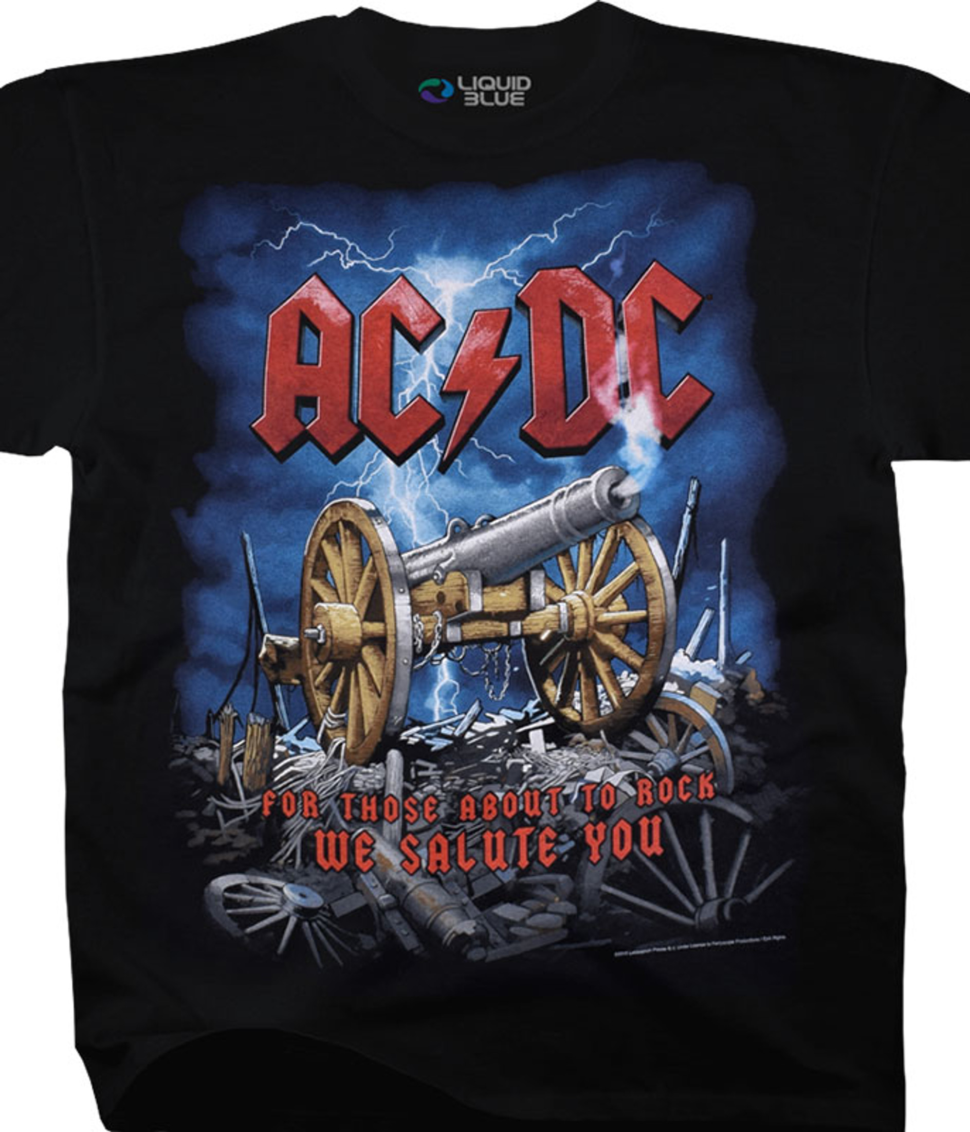 AC/DC Men's Live Wire T-Shirt Black