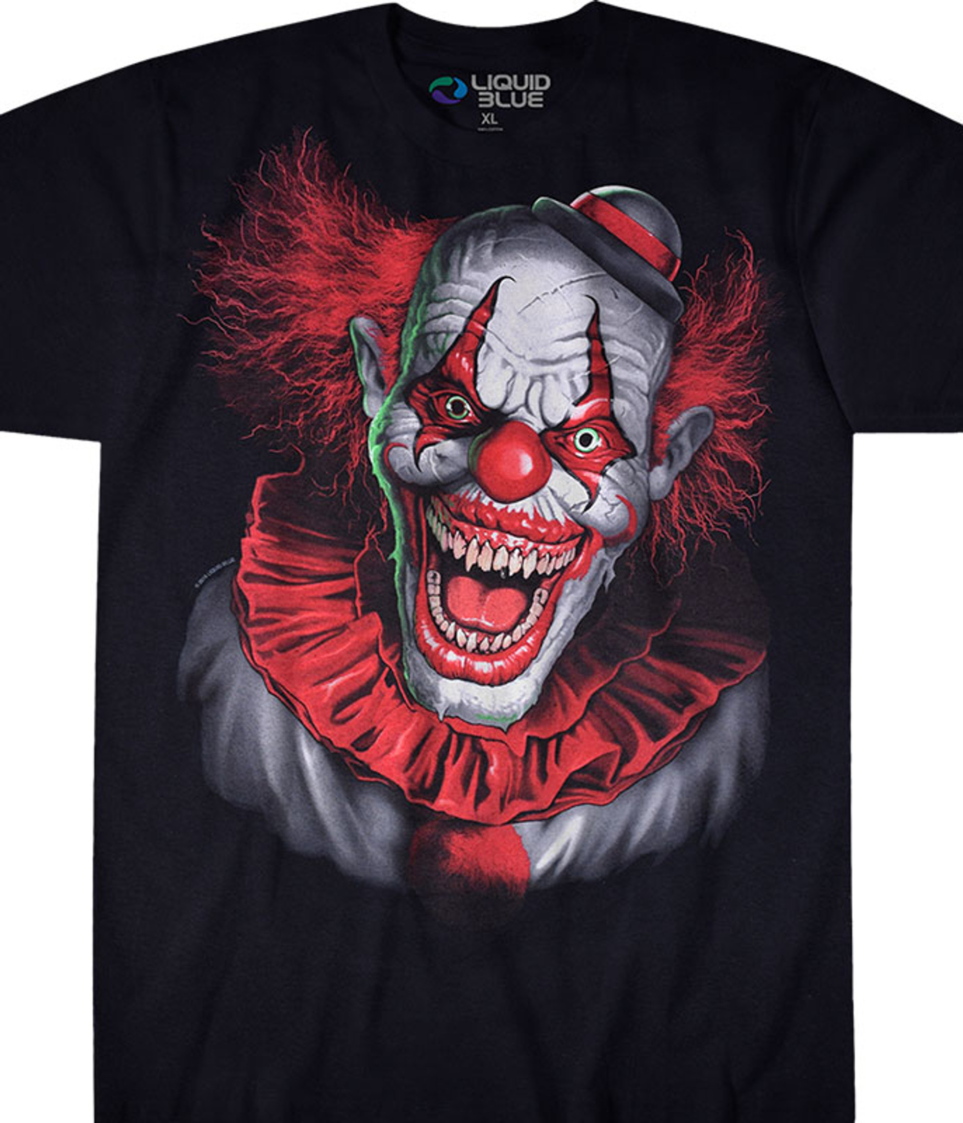 Scary Clown Black T Shirt