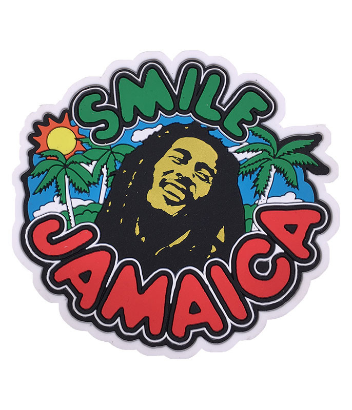 Bob Marley Smile Jamaica Magnet Liquid Blue