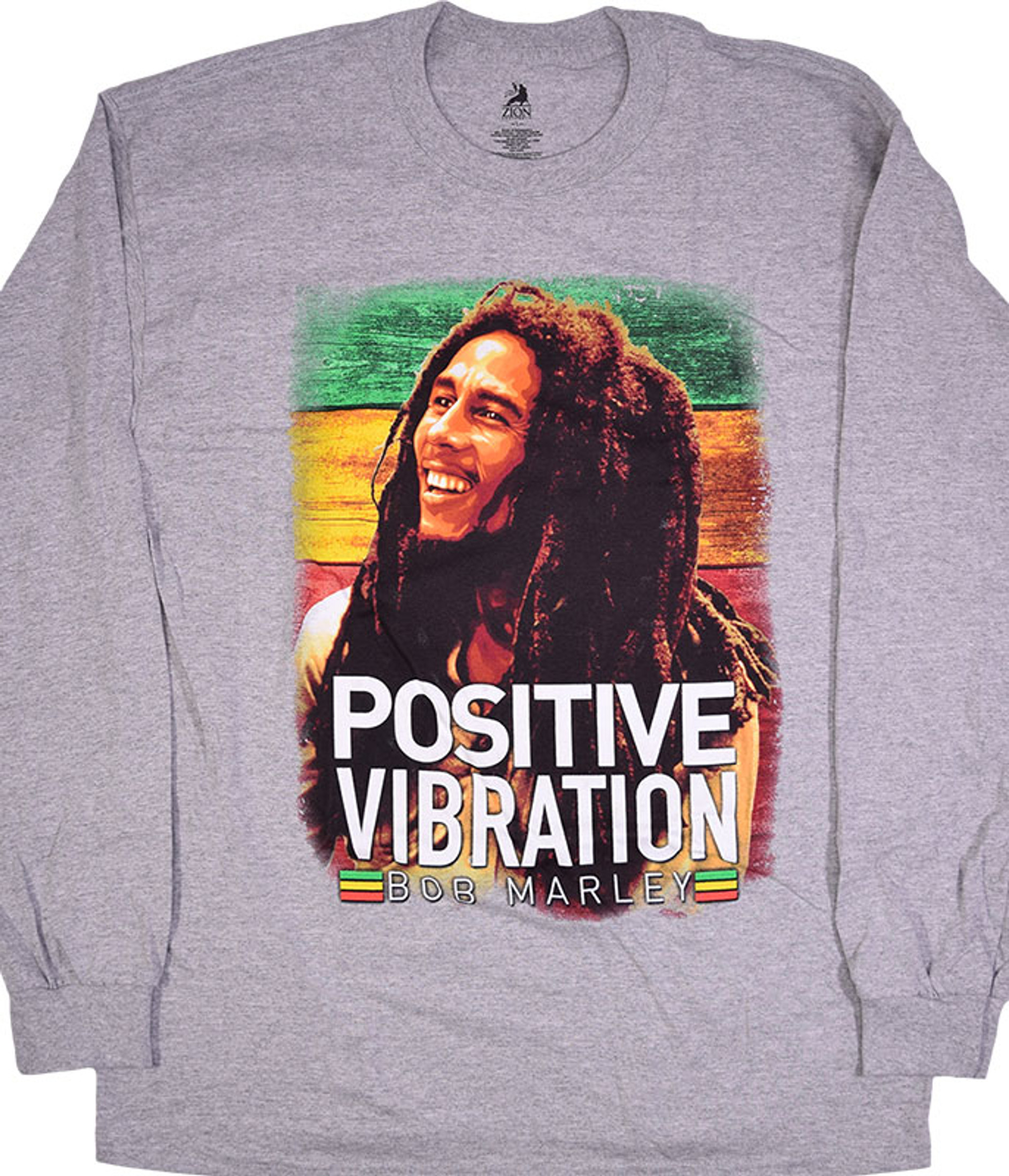 Marley Positive Vibrations Heather Grey Long Sleeve T-Shirt