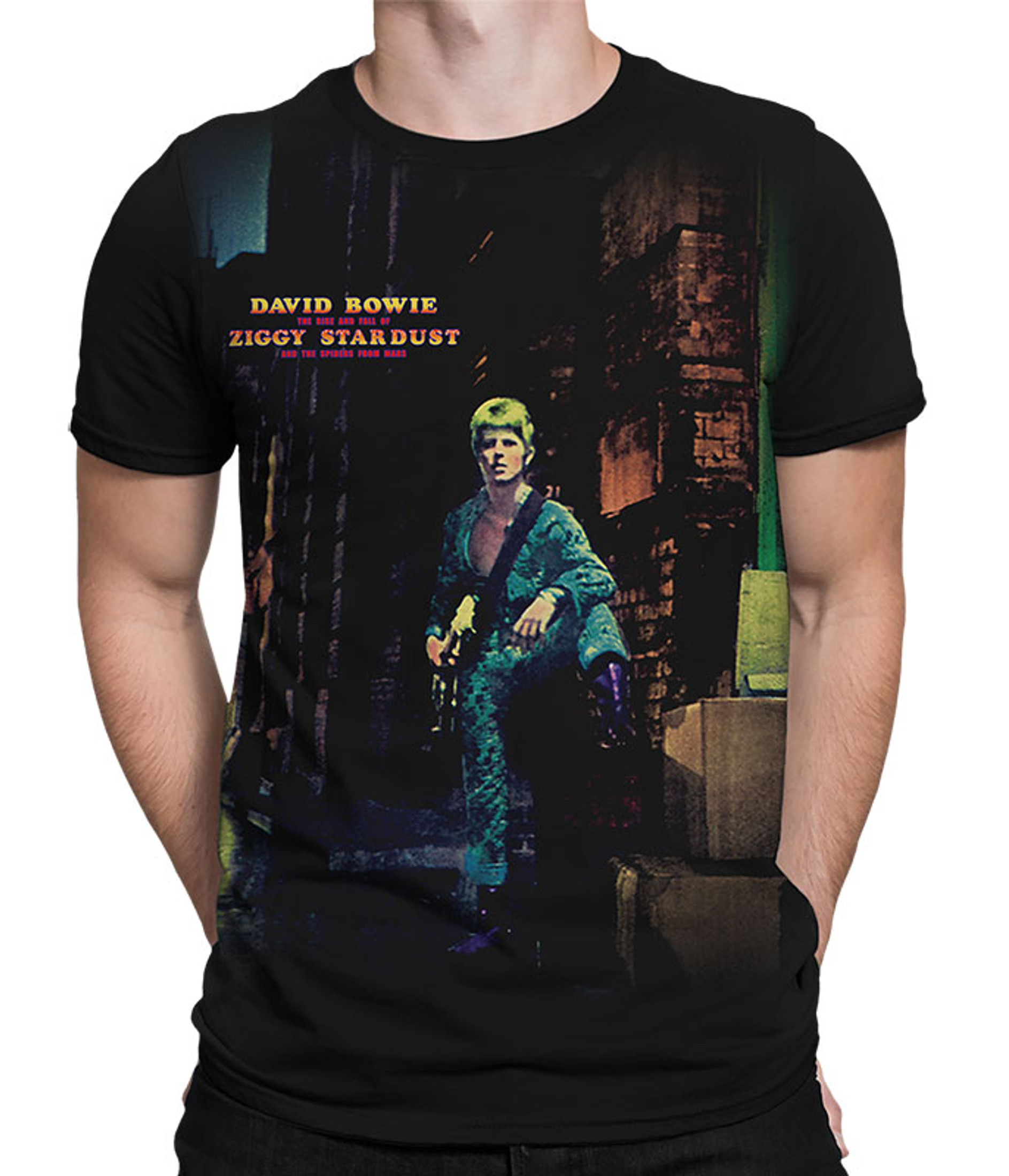 Ziggy Stardust Black Athletic T-Shirt