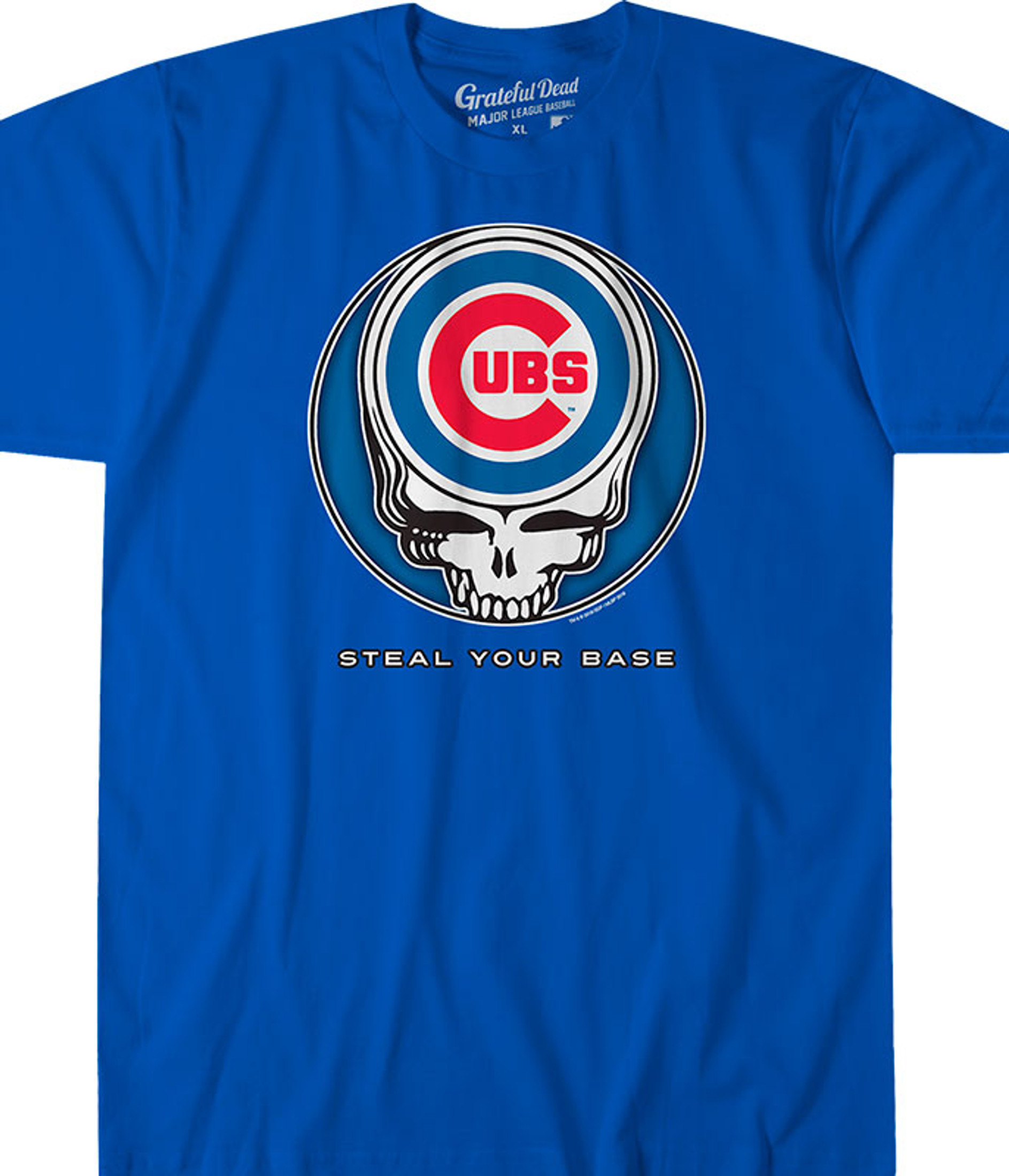 Chicago Cubs Steal Your Base Tie-Dye T-Shirt