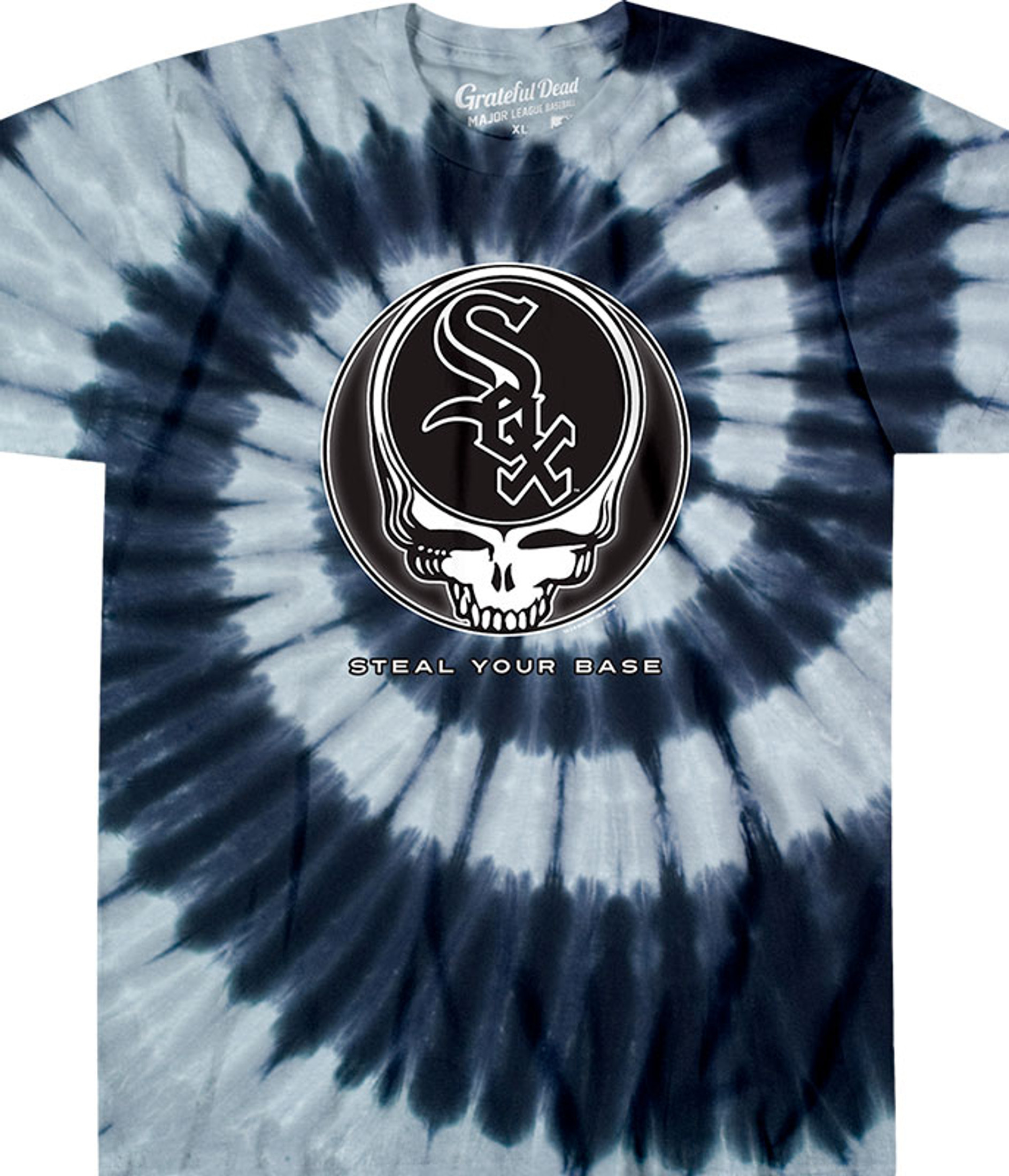 Grateful Dead Chicago White Sox Steal Your Base Tie-Dye T-Shirt