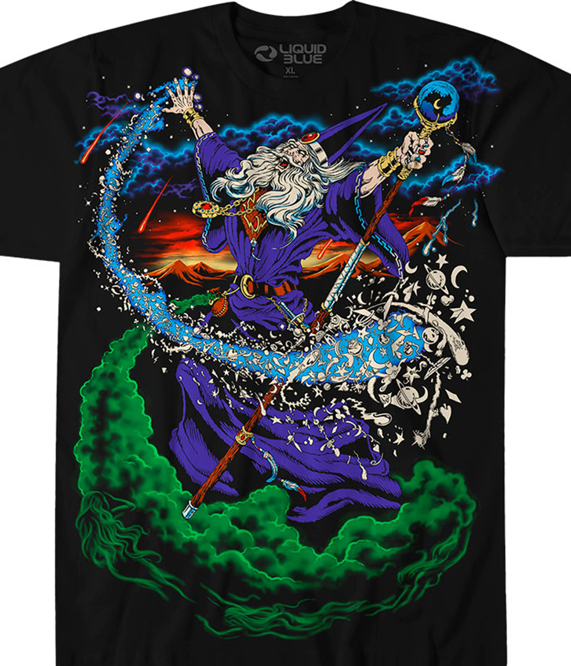 希少 LIQUID BLUE DARK FANTASY リキッドブルー Tシャツ袖丈21cm