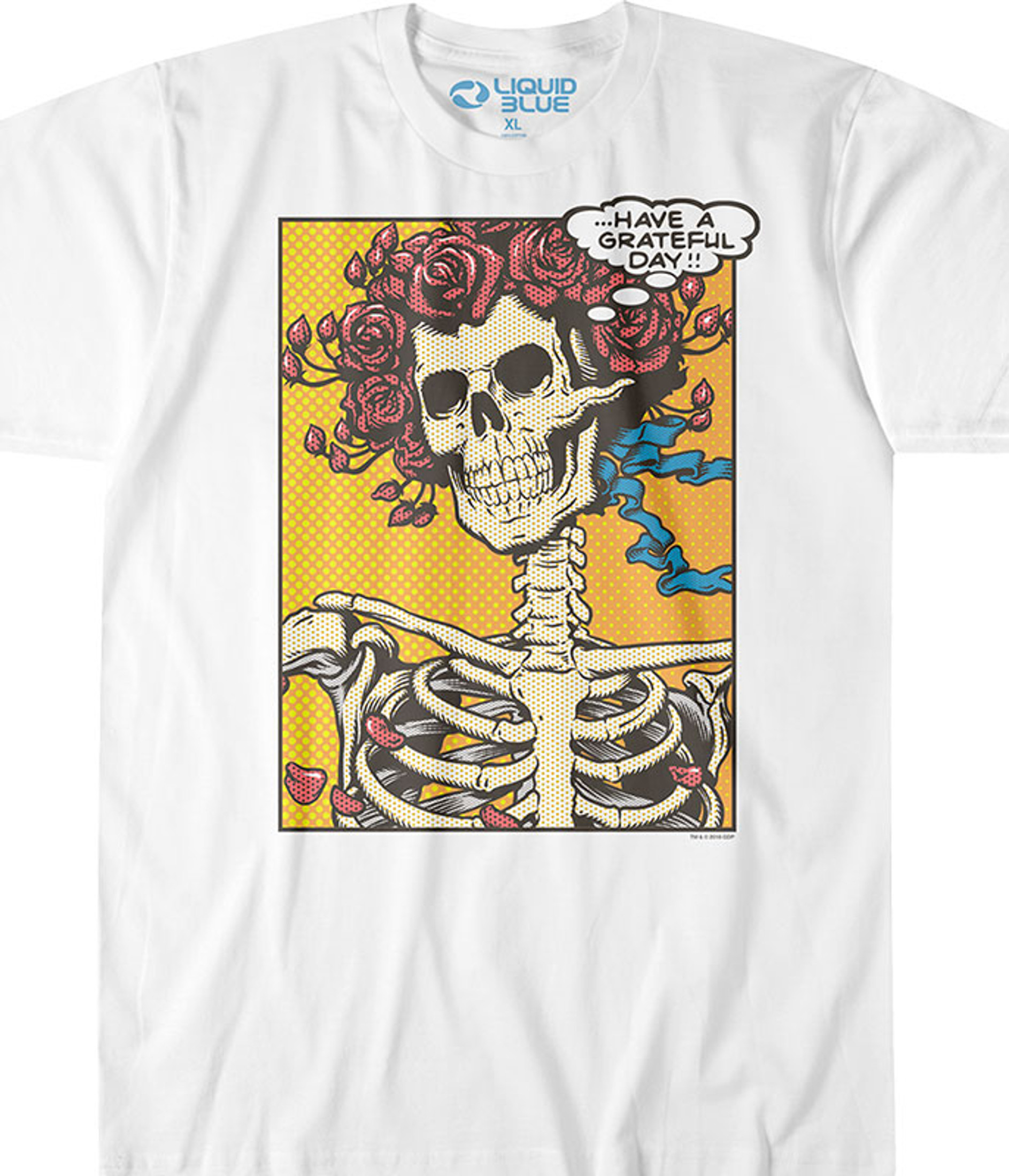 Grateful Dead Pop Art Bertha White T-Shirt - 2XL