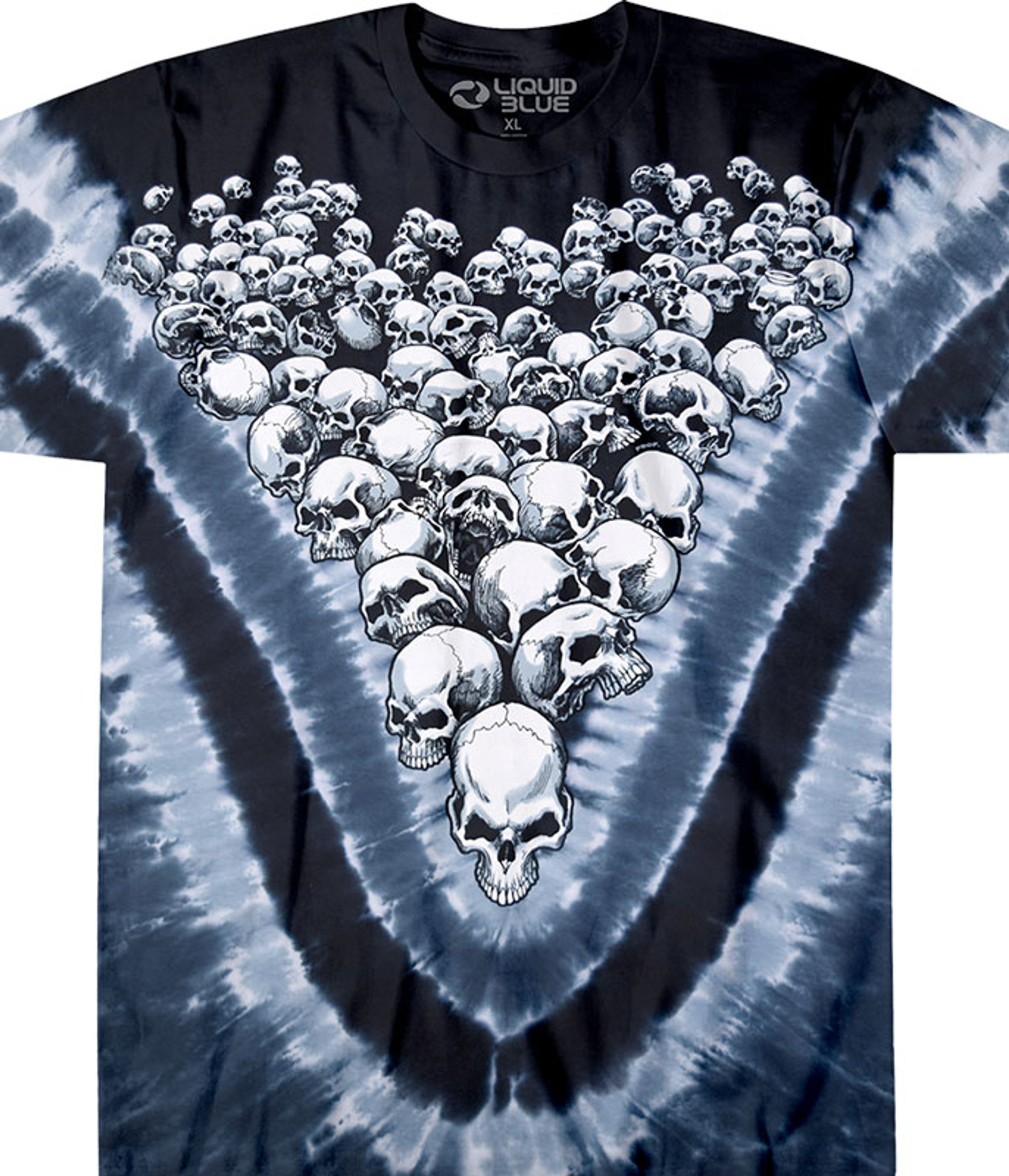 Liquid Blue Boneyard Tie-Dye T-Shirt - XL