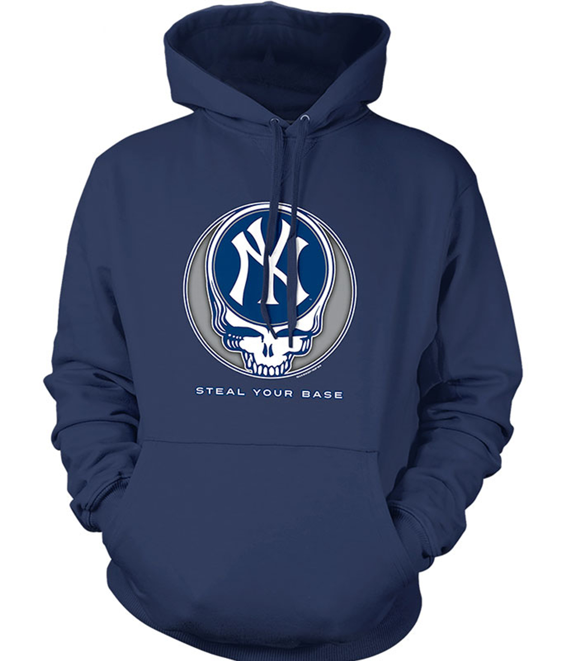 MLB New York Yankees GD Steal Your Base Navy Hoodie Liquid Blue