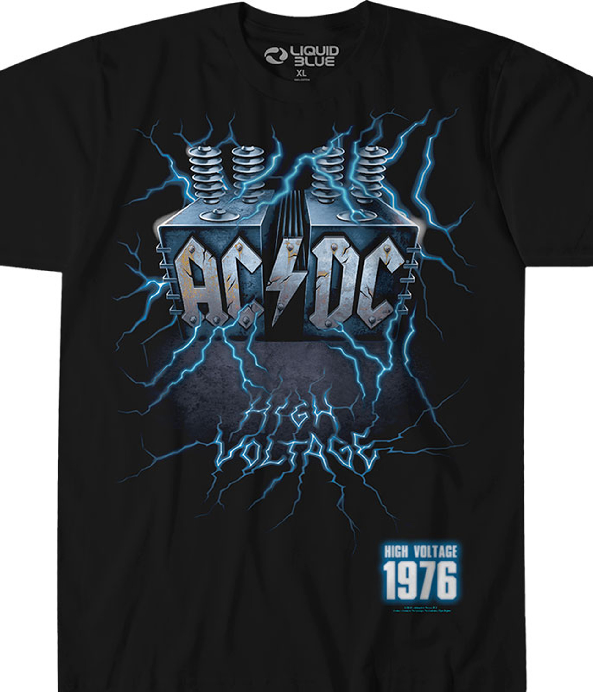 AC/DC Men's Live Wire T-Shirt Black