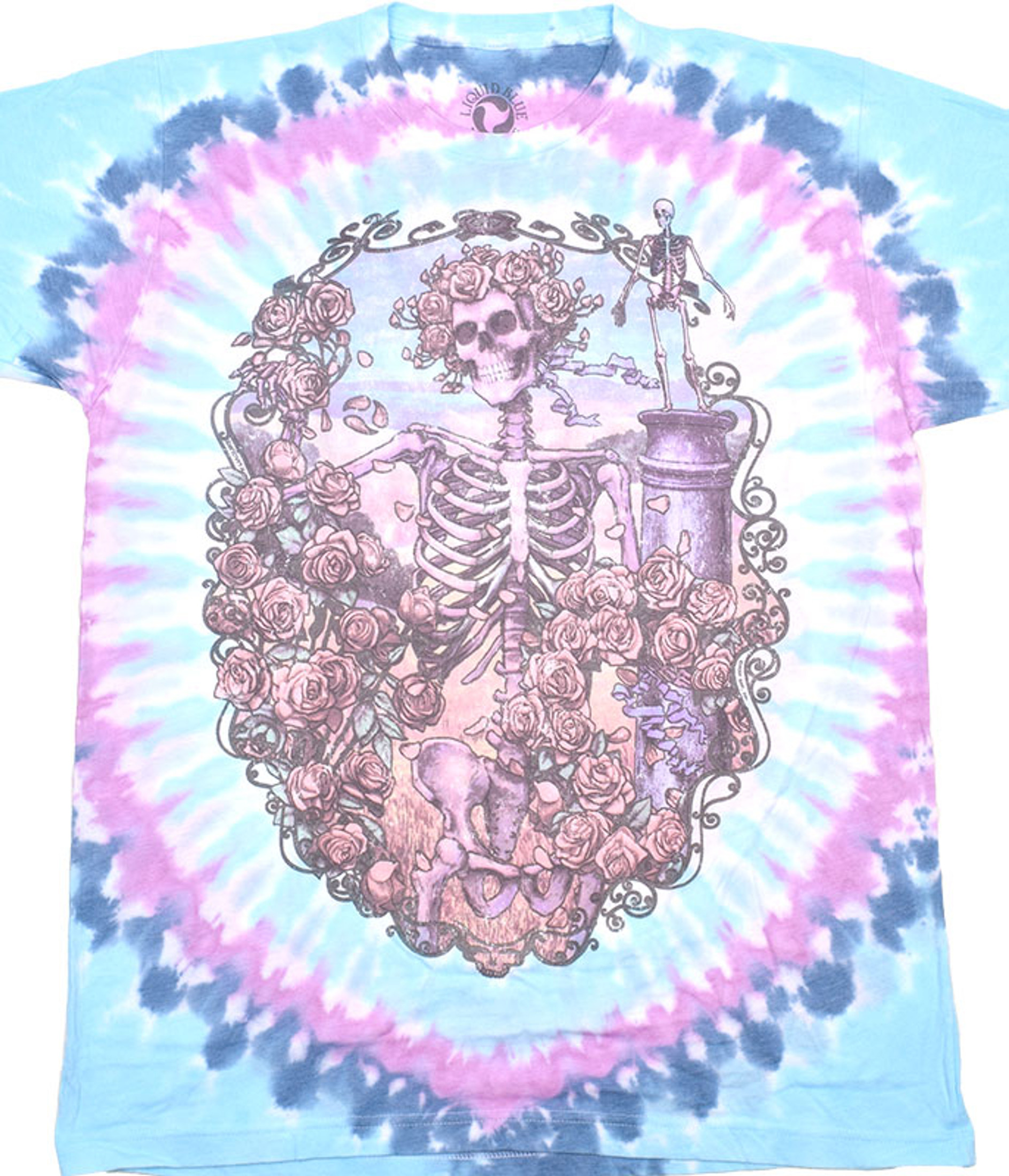 トップス Liquid Blue c1992 Grateful Dead Tye Dye Grateful Dead Wake Of The Flood Tie-Dye T-Shirt Tee Liquid Blue