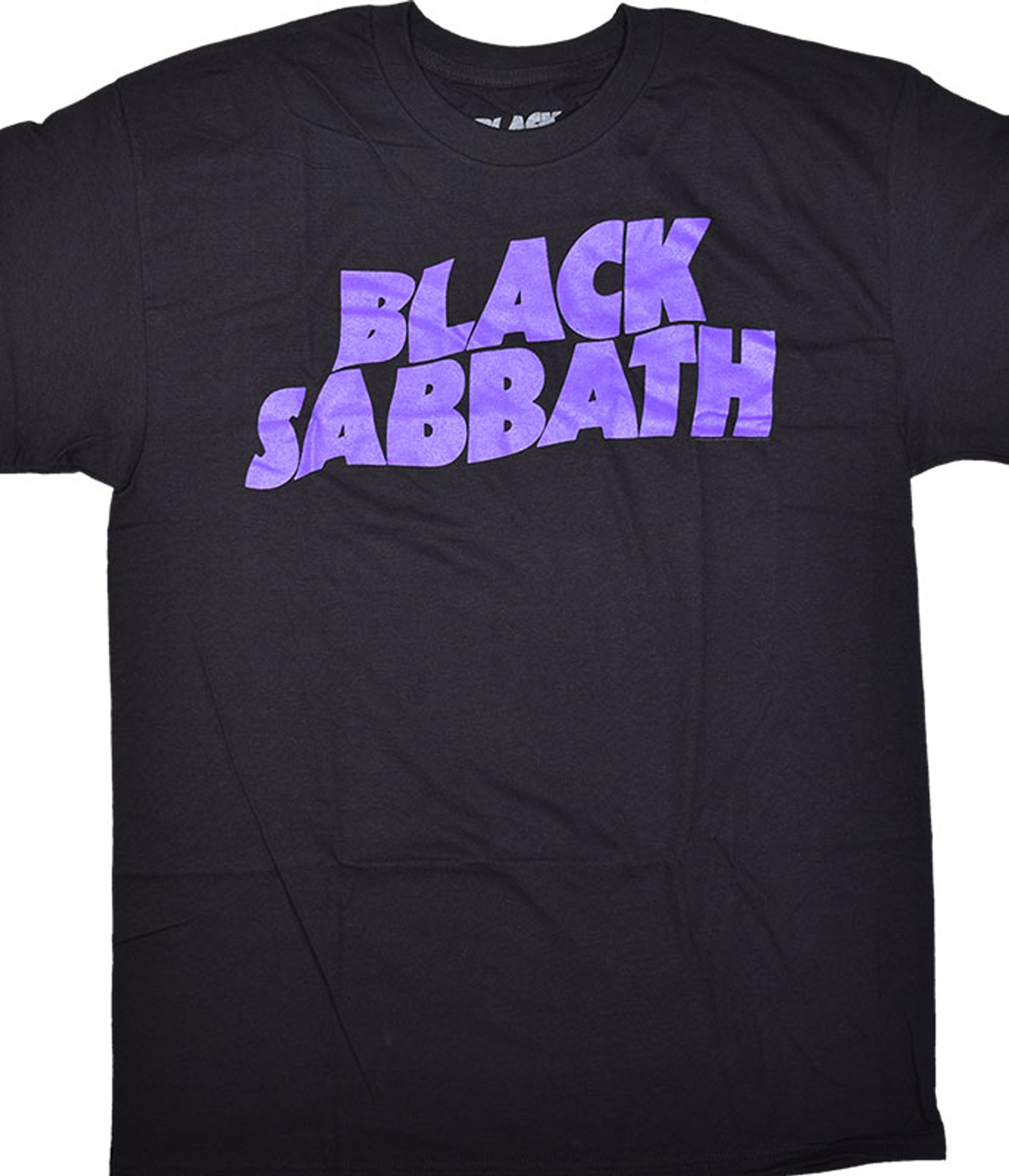 Black Sabbath Clasic Logo Black Tee Liquid Blue