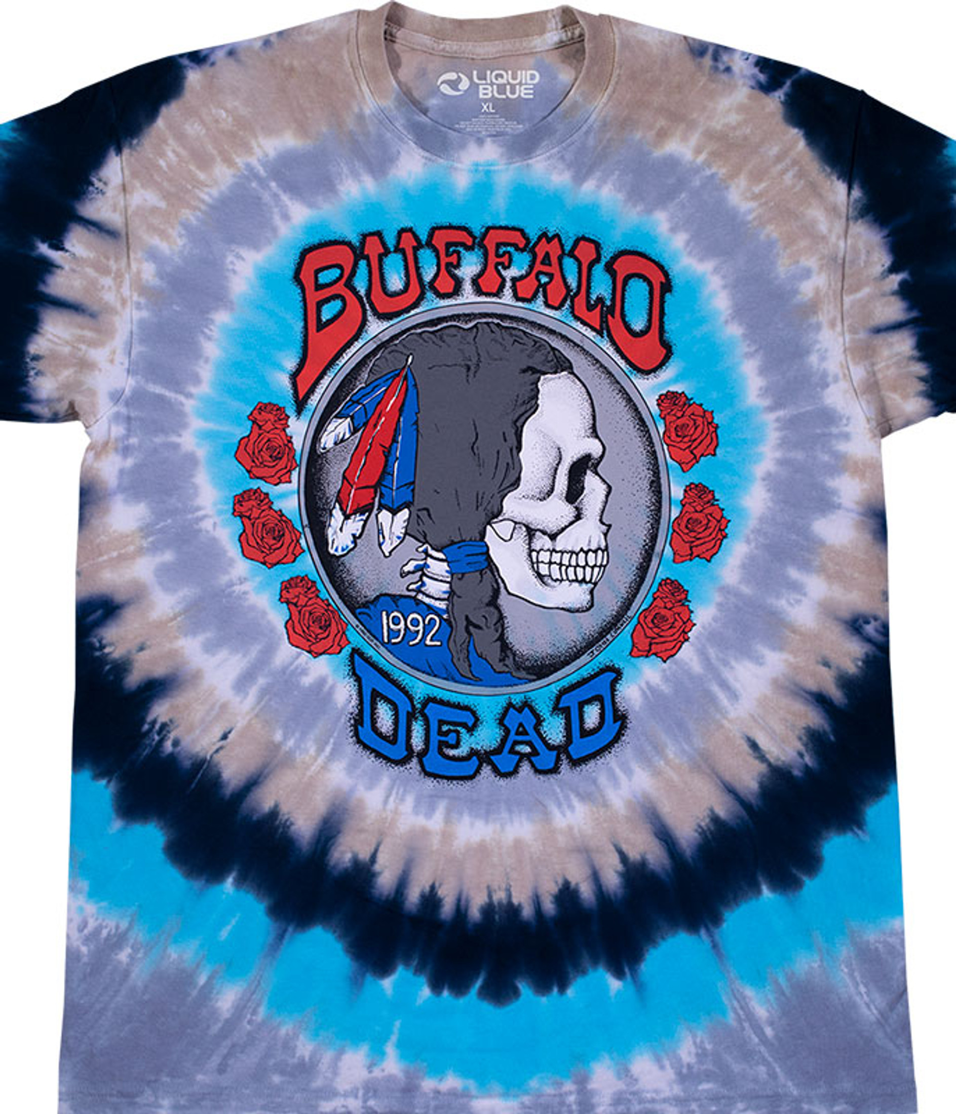 Buffalo Nickel Tie Dye Adult Grateful Dead T-Shirt