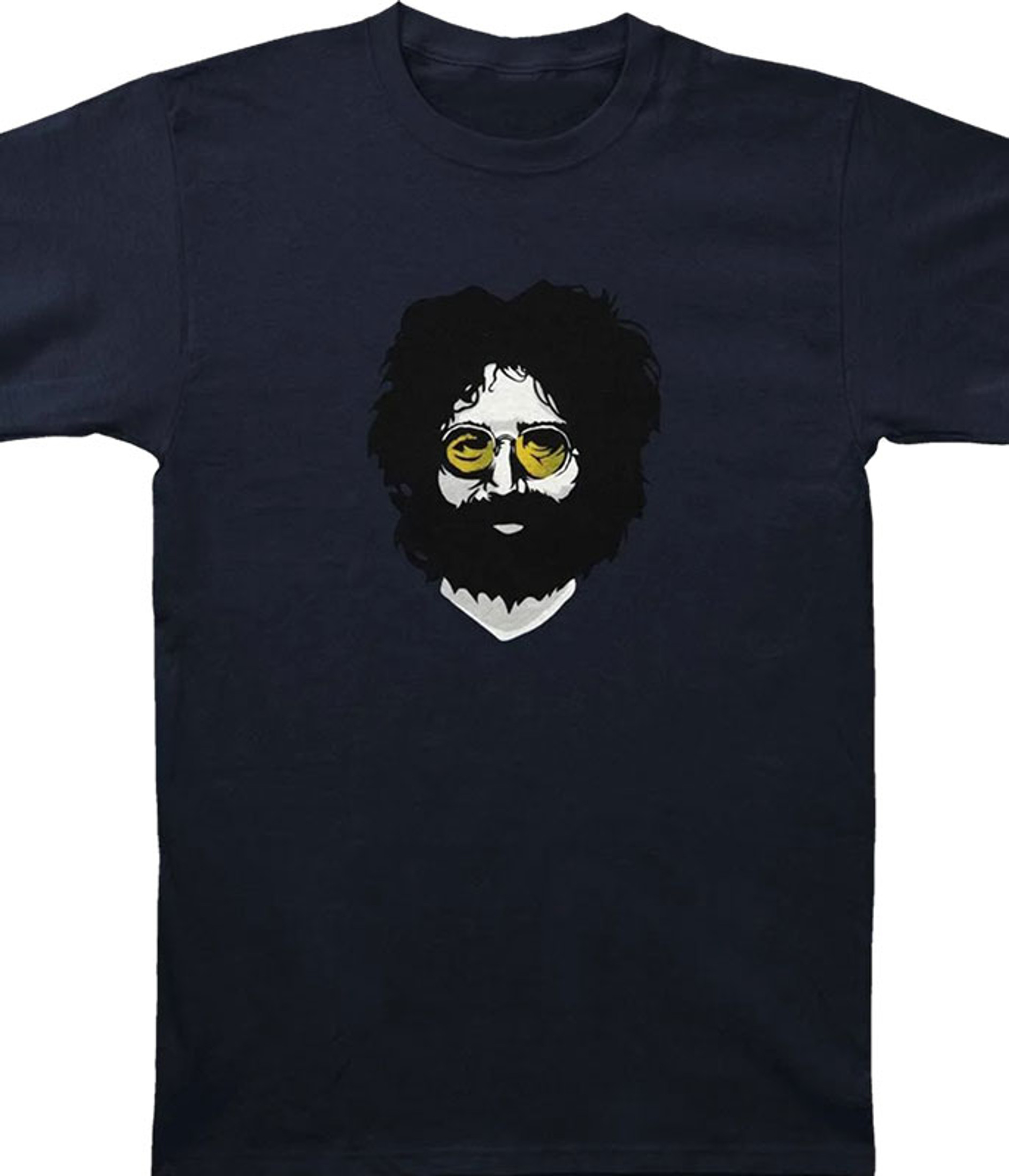 Jerry Garcia Liquid T-Shirt Blue Creamery Tee Navy