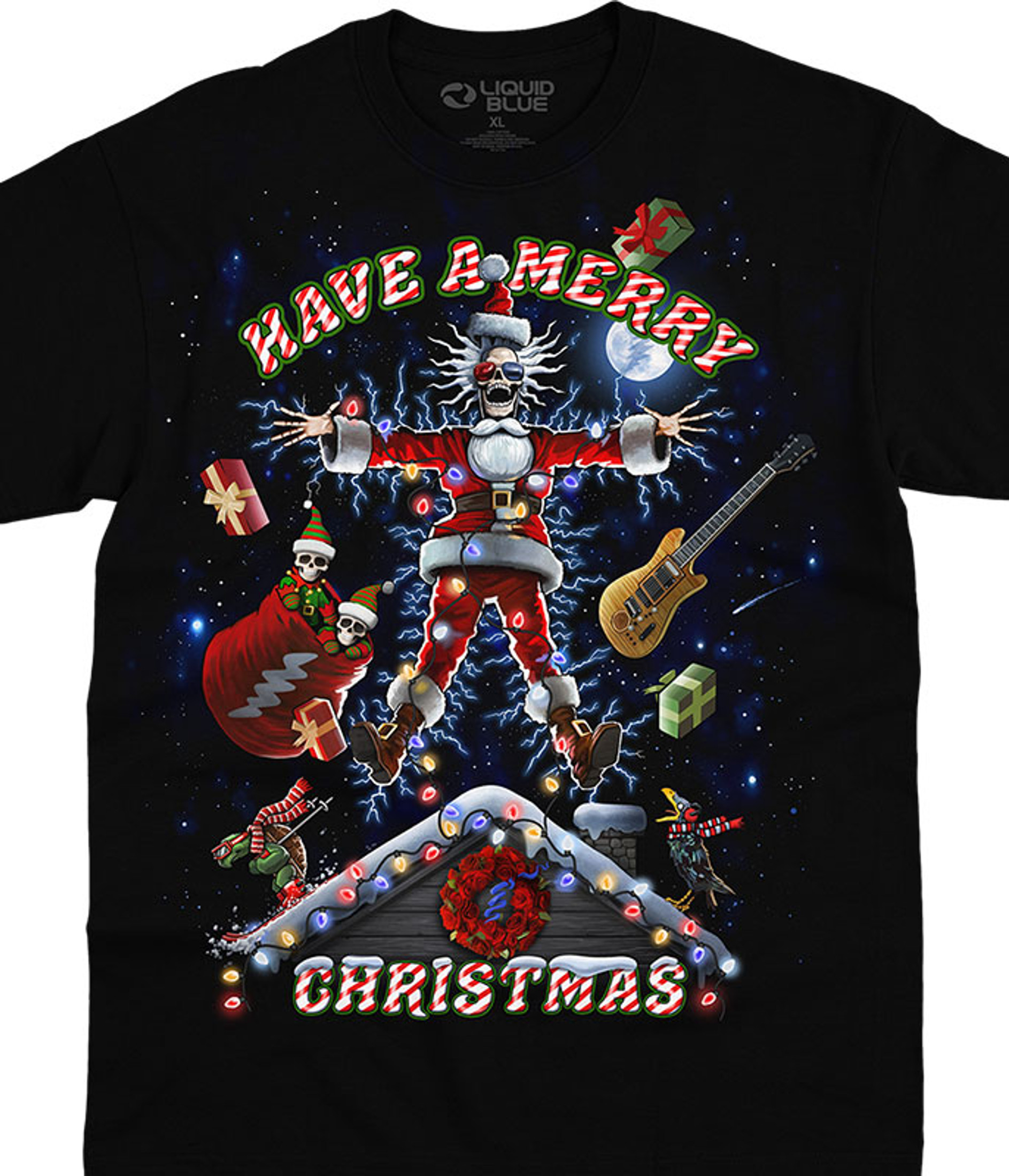 Xmas Shocker Black T-Shirt