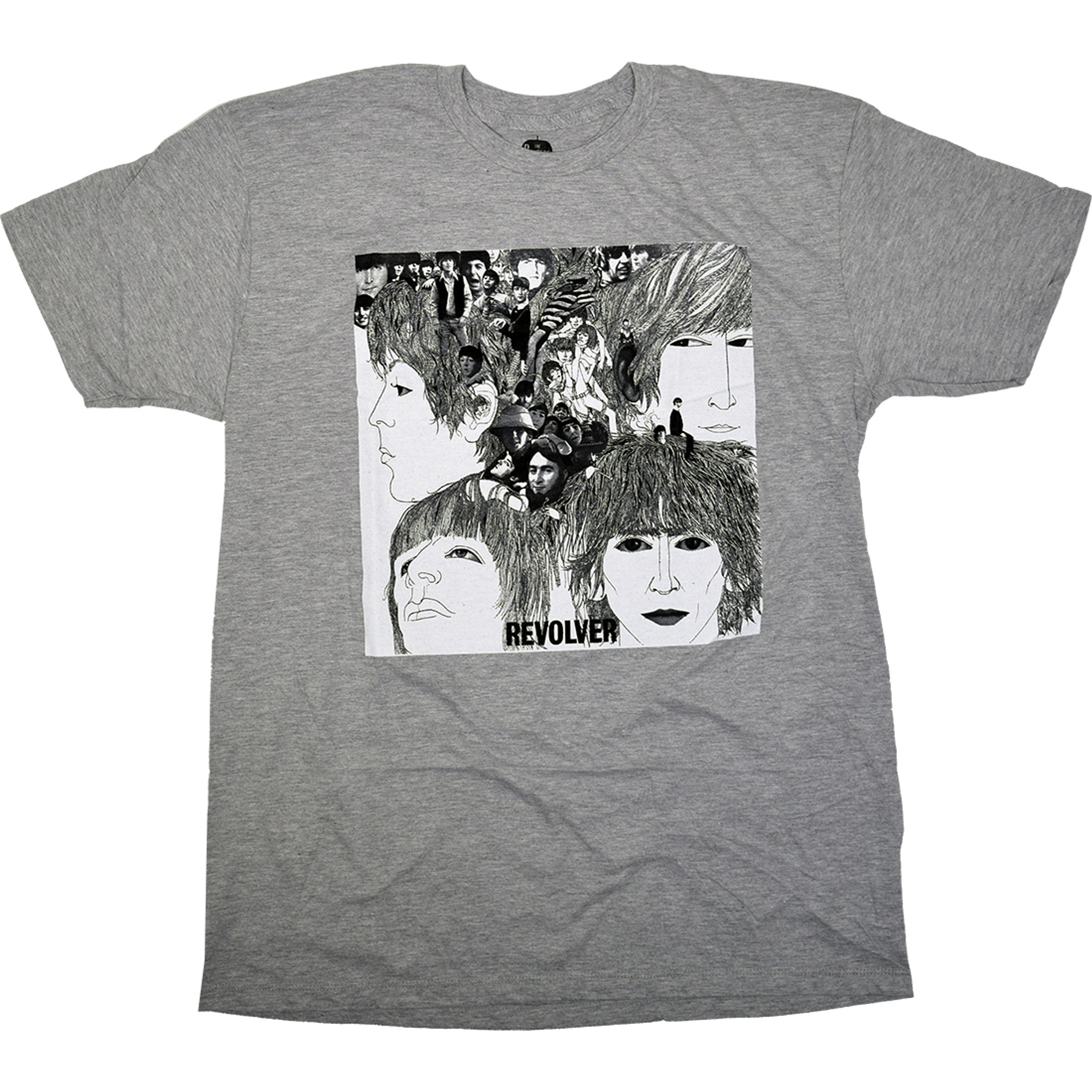 Beatles Revolver Grey Poly-Cotton T-Shirt