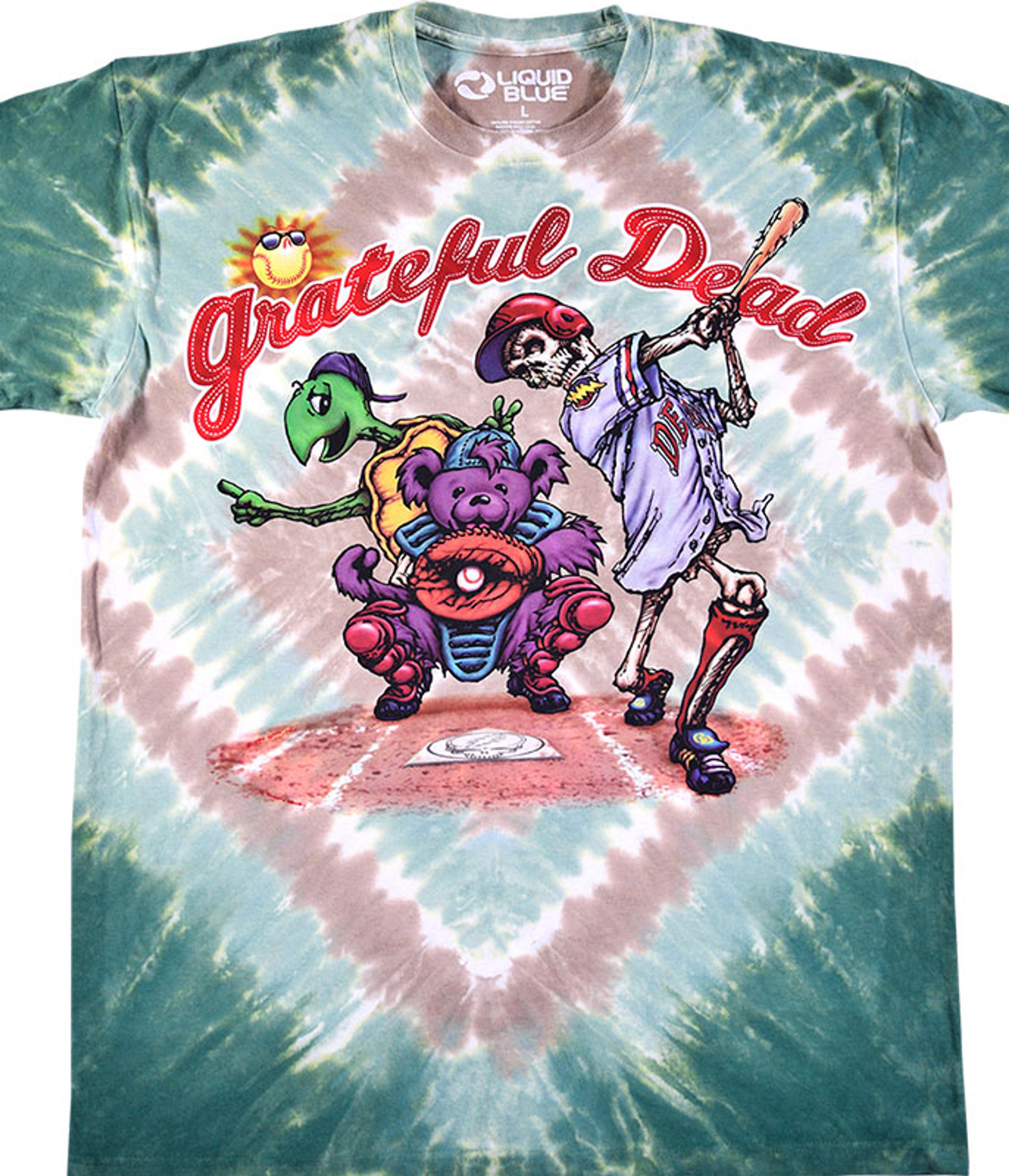 Grateful Dead Spring Training Tie-Dye T-Shirt Tee Liquid Blue