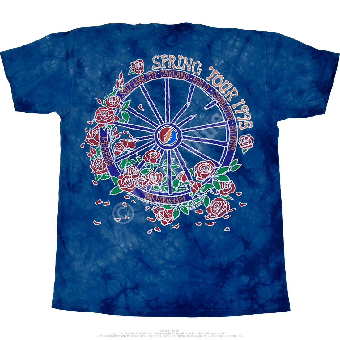 Grateful Dead 'Bertha Circle Vintage Wash' (Nero) Maglietta