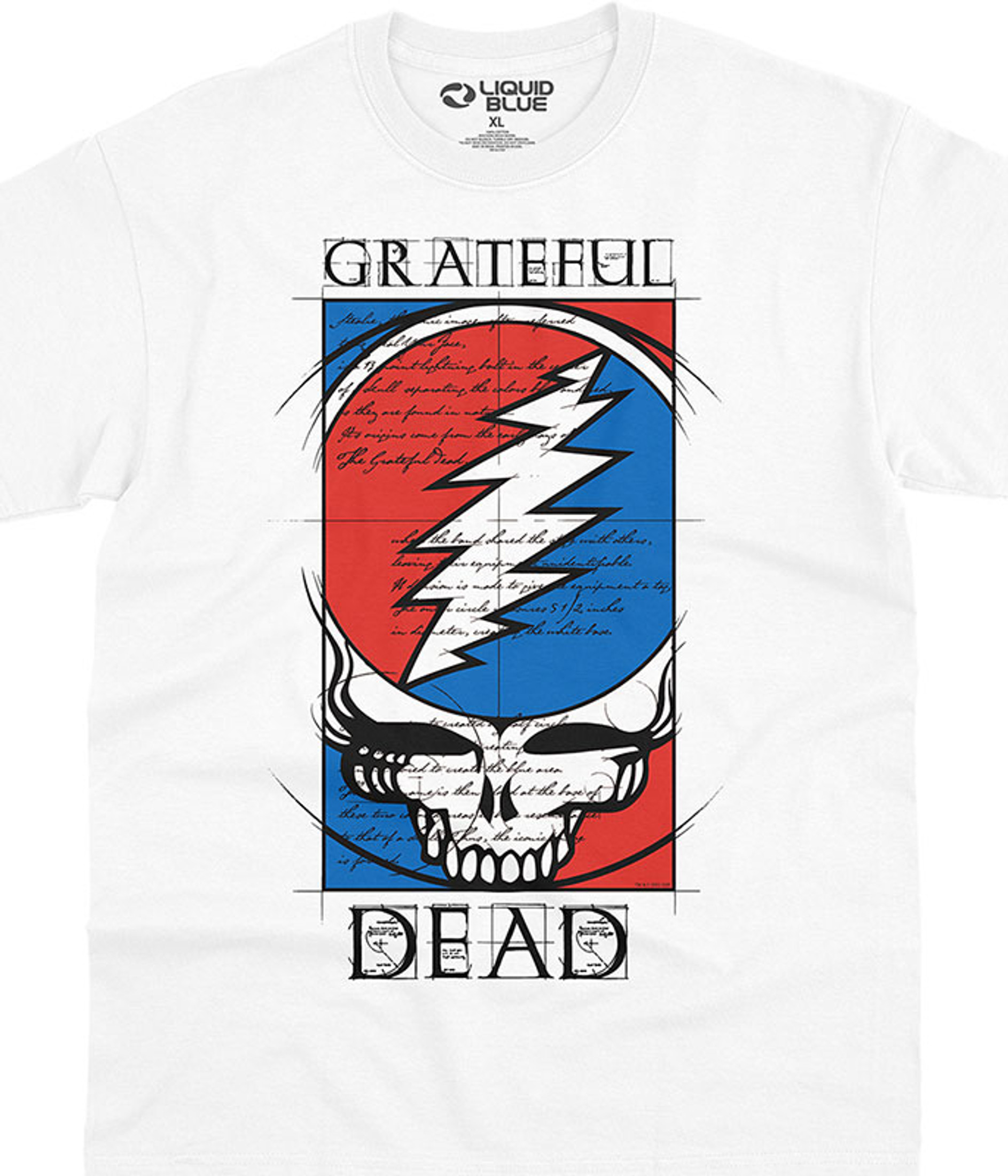 Liquid Blue Steal Your Wheel Grateful Dead Tie Dye T Shirt L