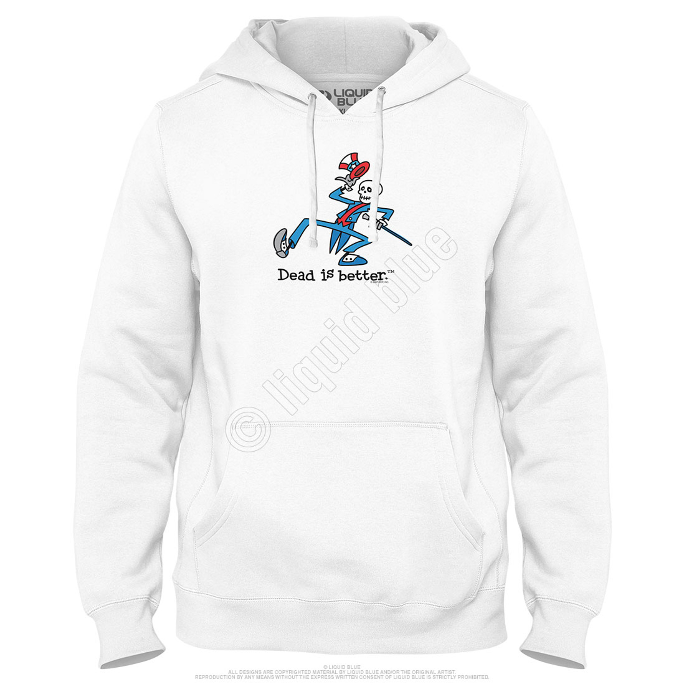 Grateful Dead Yankee Dead Is Better Hoodie by Liquid Blue