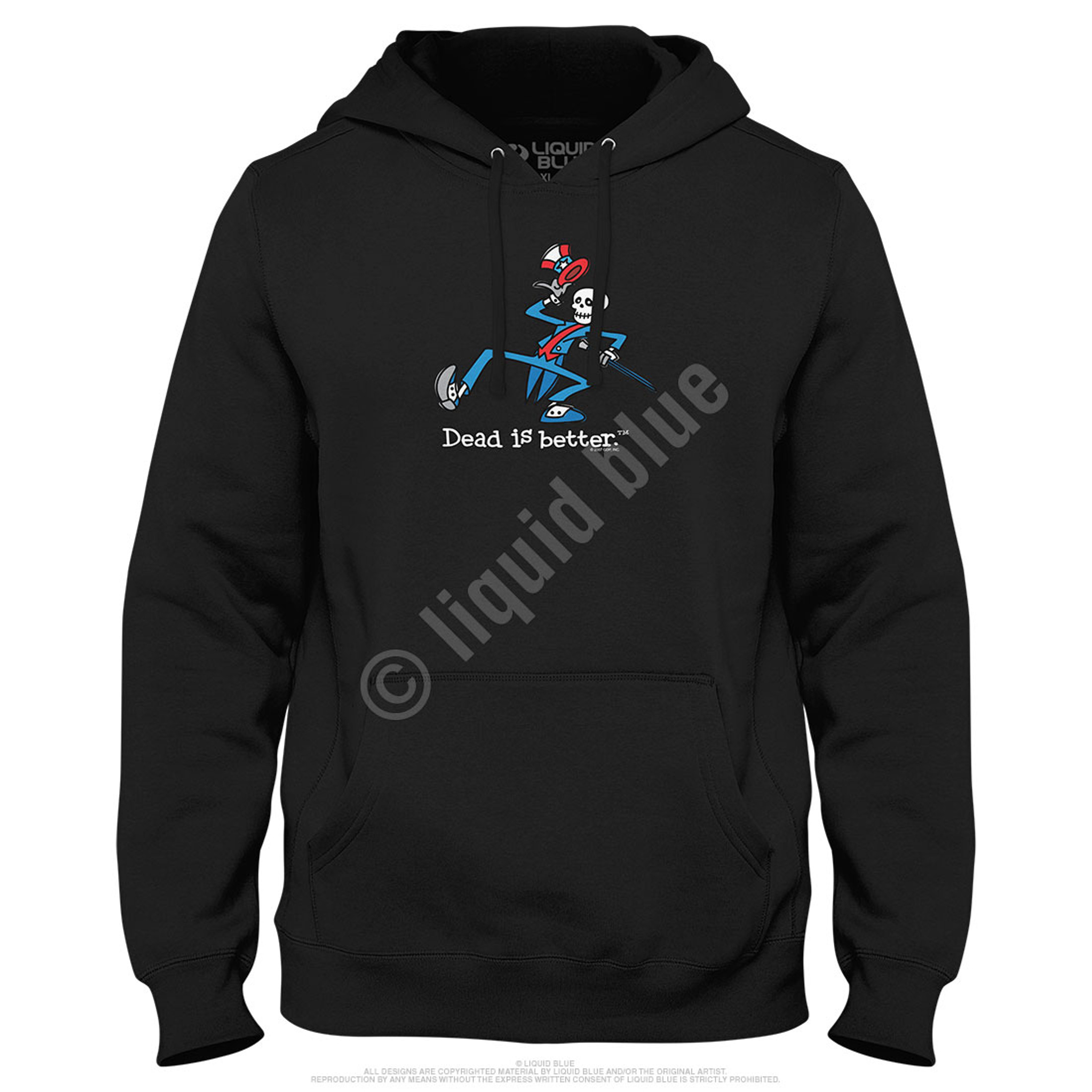Grateful Dead Yankee Dead Is Better Hoodie by Liquid Blue