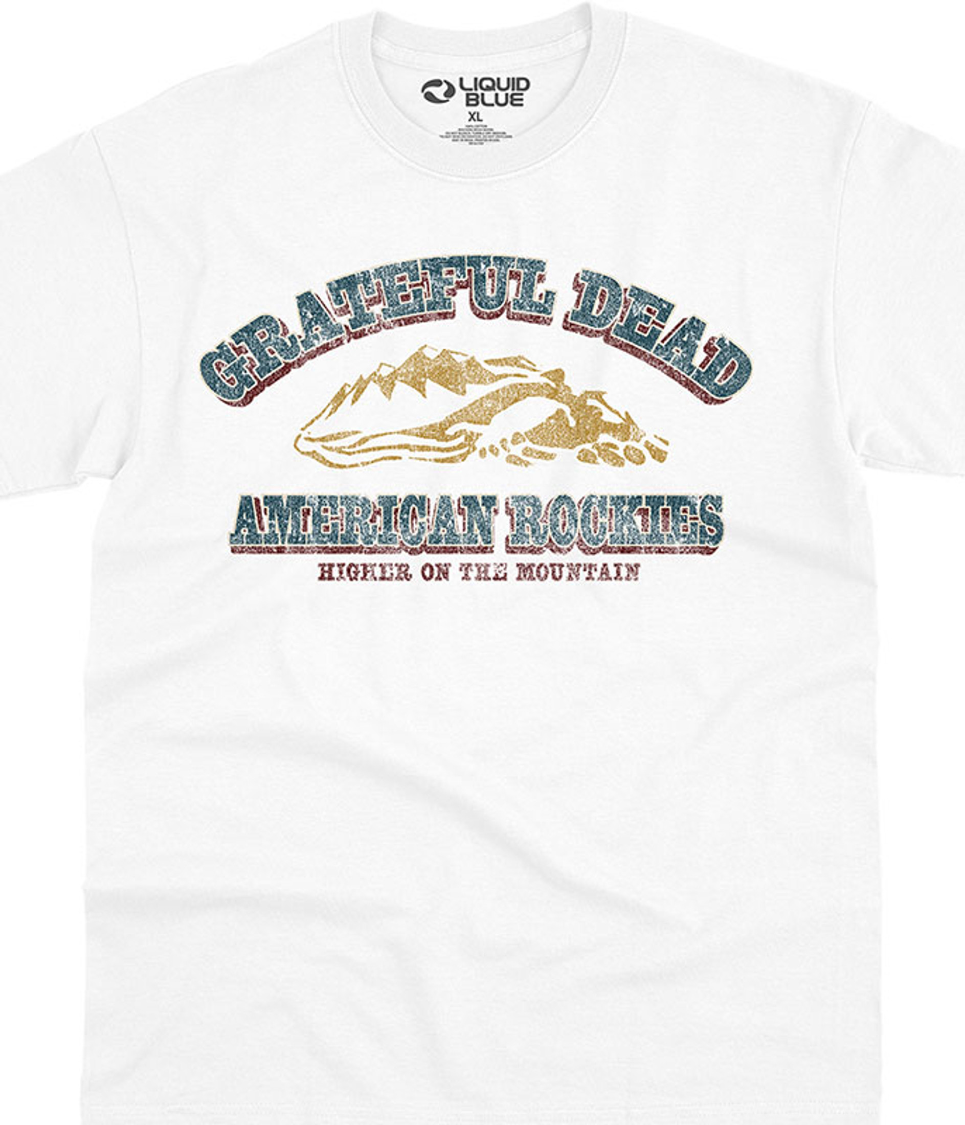 Grateful Dead American Rockies T-Shirt Tee by Liquid Blue