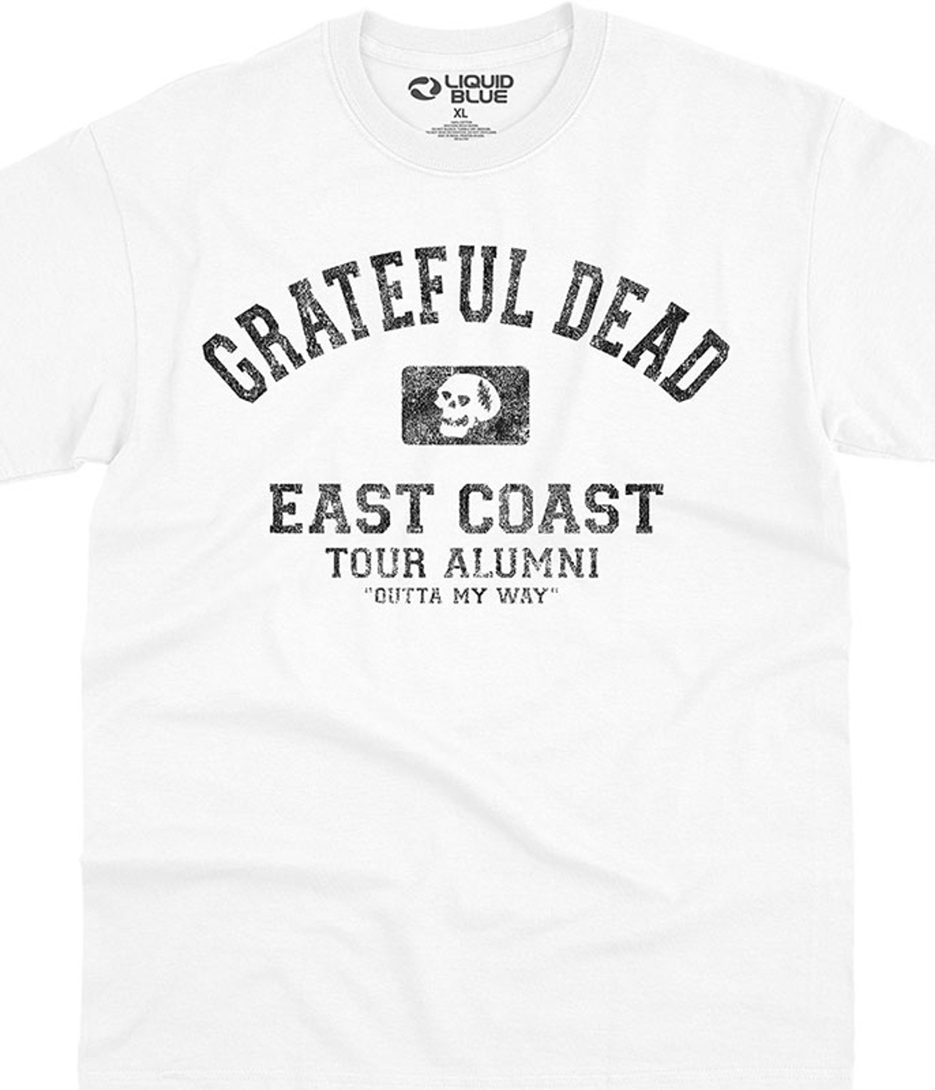 Grateful Dead East Coast T-Shirt Tee by Liquid Blue