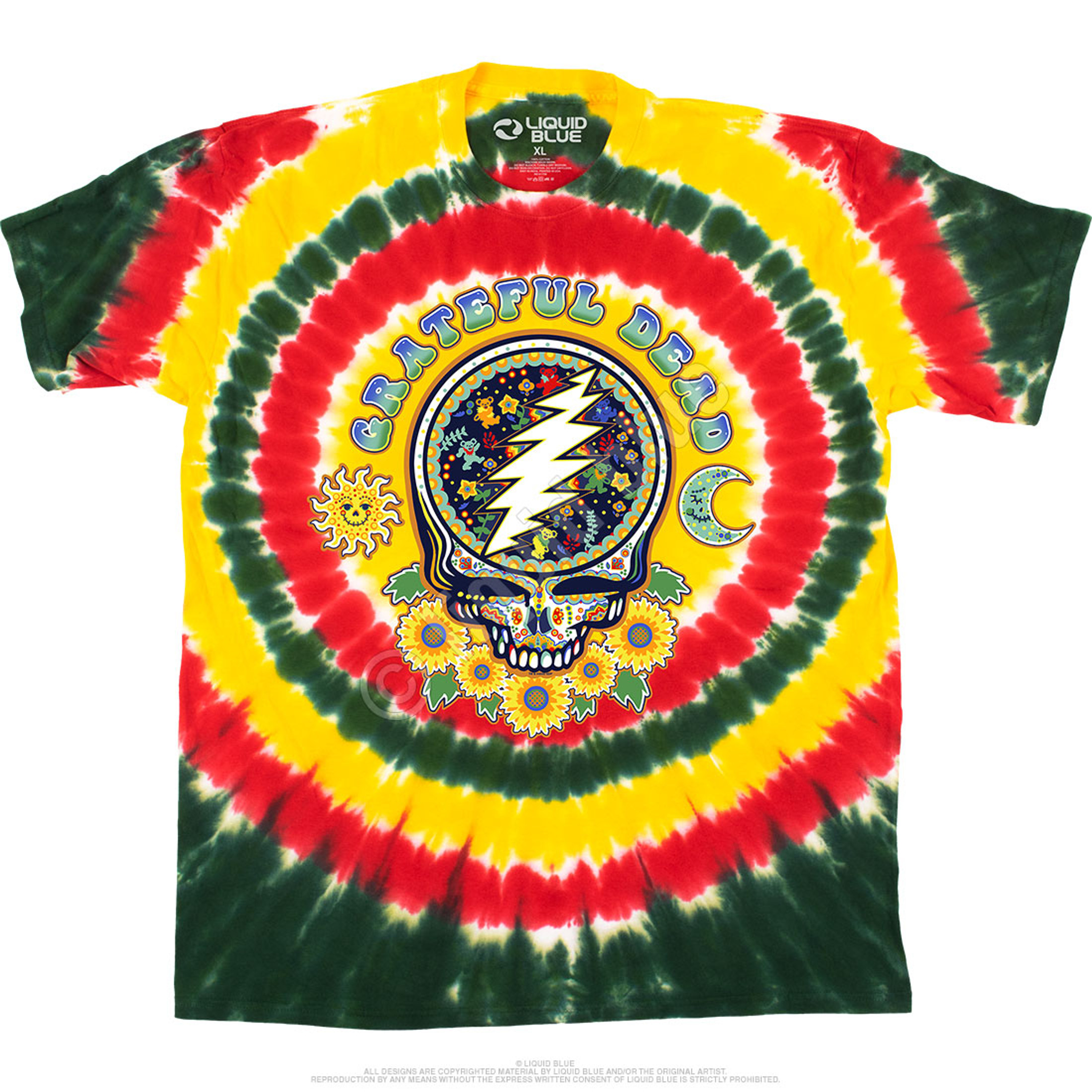 Grateful Dead Steal Your Face Day Of The Dead T-Shirt Tee by Liquid Blue