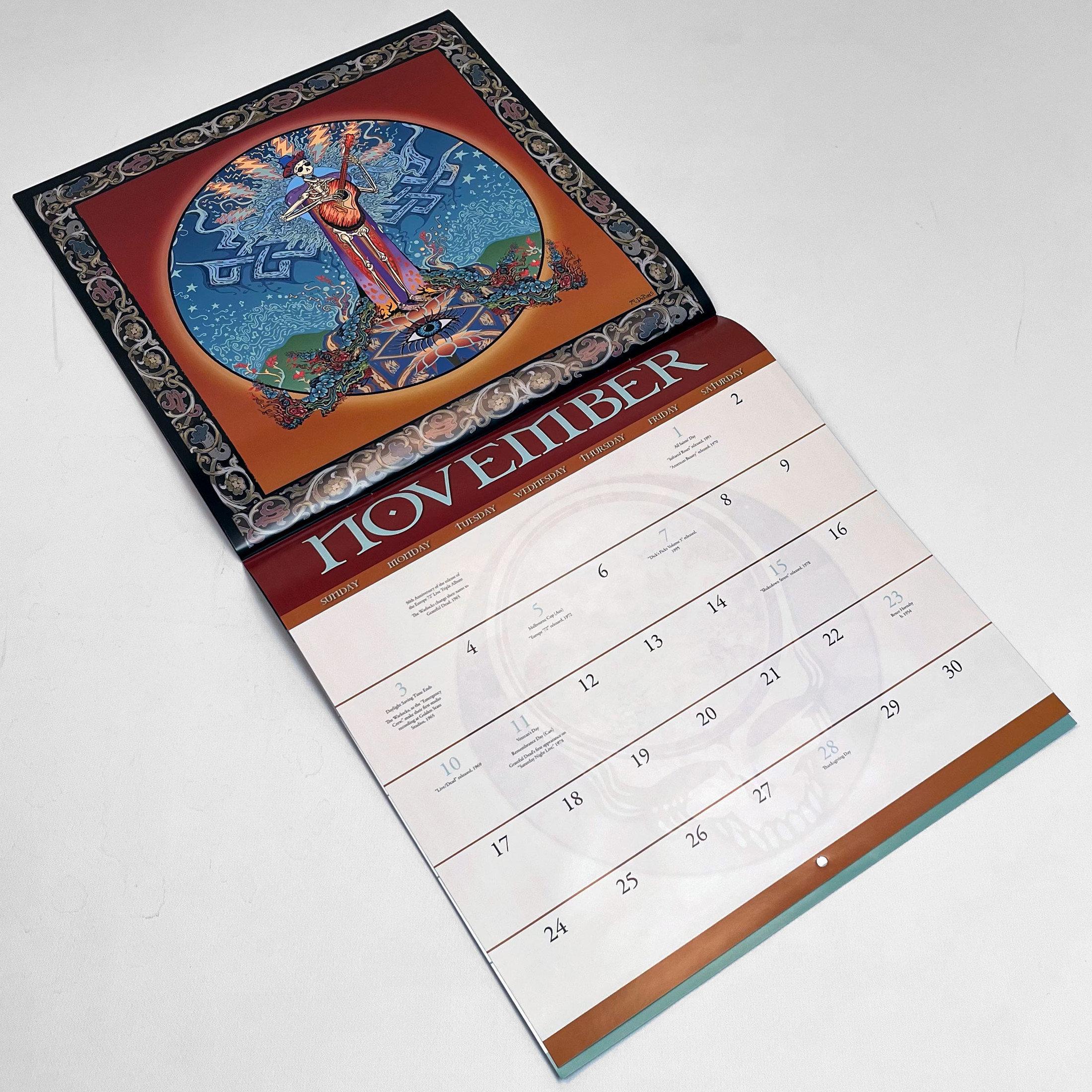 Grateful Dead 2024 Calendar Liquid Blue   IMG 5703  68675.1701289311 