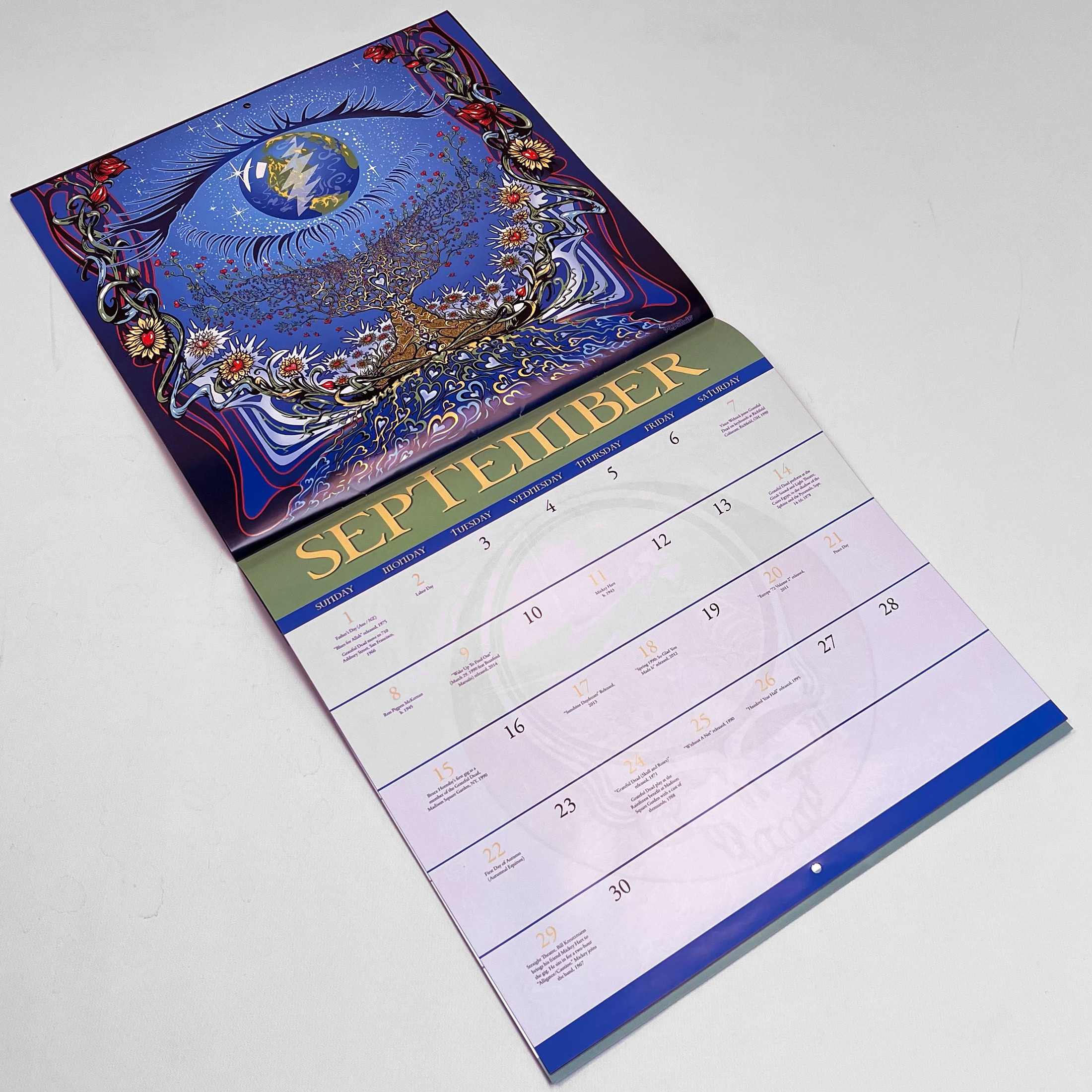 Grateful Dead 2024 Calendar Liquid Blue   IMG 5701  54072.1701289301 