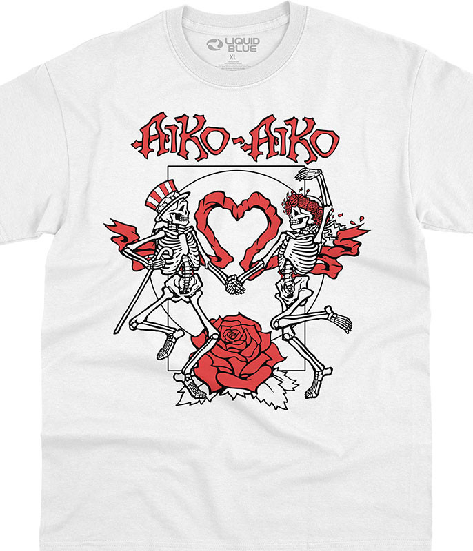 aiko Ｔシャツ Aiko Aiko White T-Shirt Tee by Liquid Blue