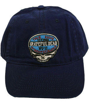 Grateful Dead Steal Your Face Tour Issue Navy Hat Liquid Blue