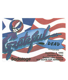 The Vault Grateful Dead 1990 12-08 Backstage Pass Liquid Blue