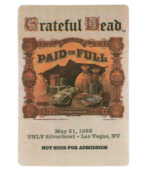 The Vault Grateful Dead 1995 05-21 Backstage Pass Liquid Blue