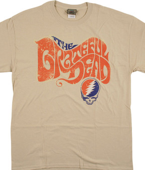 Grateful Dead The Grateful Dead Tan T-Shirt Tee Liquid Blue