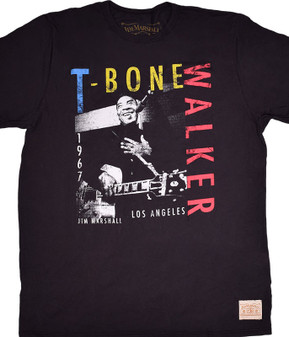 T-Bone Walker Los Angeles '67 Black Athletic T-Shirt Tee