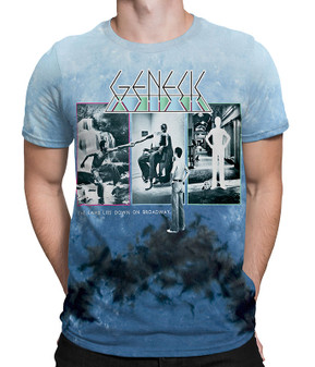 Genesis The Lamb Lies Down Tie-Dye T-Shirt Tee Liquid Blue