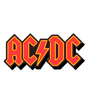AC-DC Logo Chunky Magnet