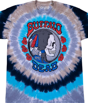 Grateful Dead Buffalo Nickel Tie-Dye T-Shirt Tee Liquid Blue