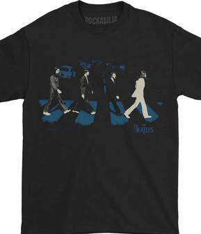 Beatles Abbey Stride Black T-Shirt Tee