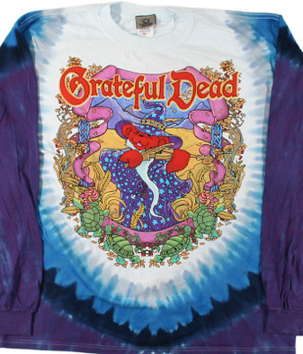MEN'S LONG SLEEVE T-Shirts, Tees, Tie-Dyes - Liquid Blue