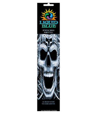Dark Fantasy Psycho Skull Incense Pack Liquid Blue