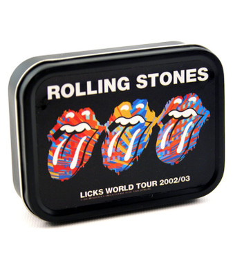 Rolling Stones Three Tongues Stash Tin