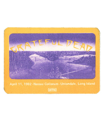 The Vault Grateful Dead 1982 04-11 Backstage Pass Liquid Blue