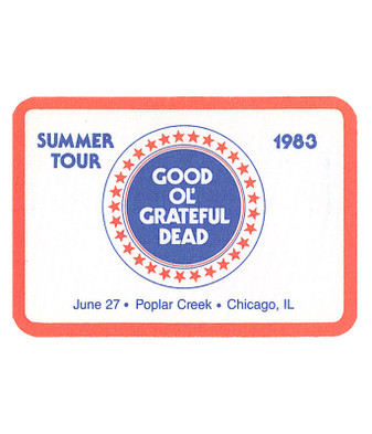 The Vault Grateful Dead 1983 06-27 Backstage Pass Liquid Blue