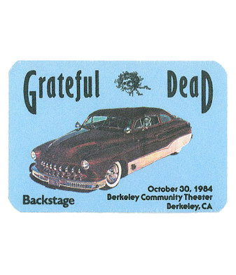 The Vault Grateful Dead 1984 10-30 Backstage Pass Liquid Blue